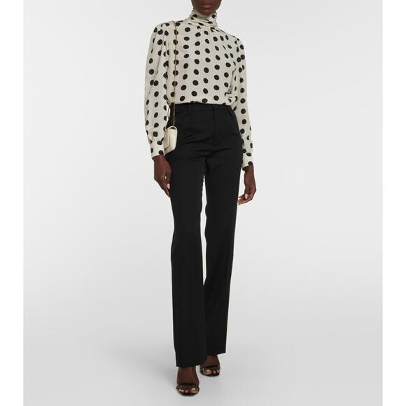 Saint Laurent Opyum 110 Black Leather YSL Logo Heel Slingback Strap Sandal 39.5 - Picture 10 of 16